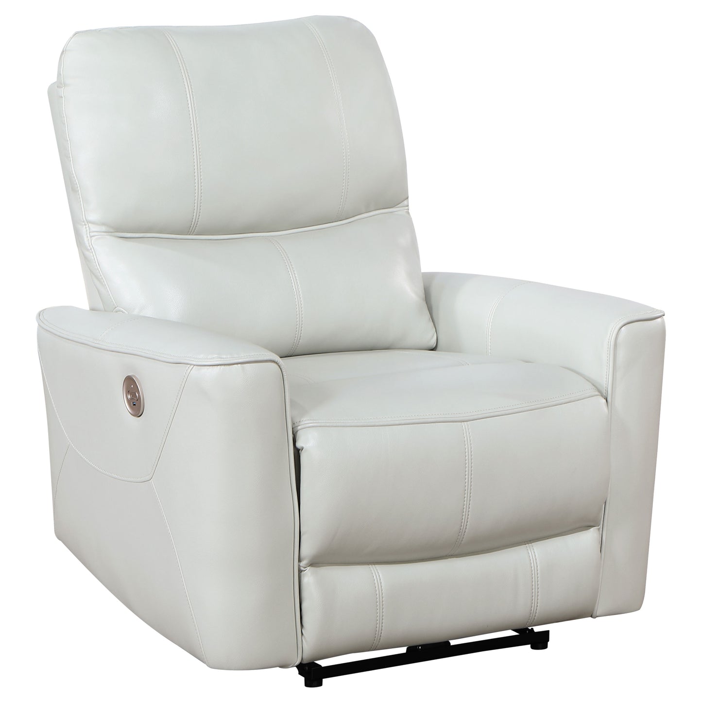 keene upholstered power recliner chair ivory