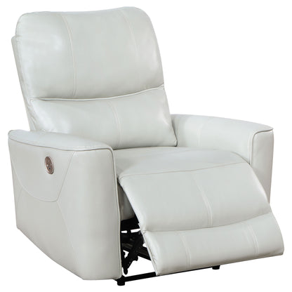 Keene Upholstered Power Recliner Chair Ivory