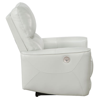 Keene Upholstered Power Recliner Chair Ivory