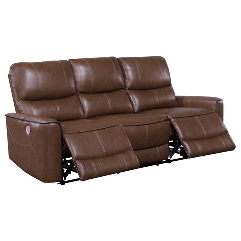Capella 2-piece Power Reclining Sofa Set Saddle BrownSaddle Brown
