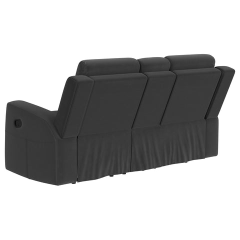 Melanie Upholstered Reclining Loveseat Dark CharcoalDark Charcoal