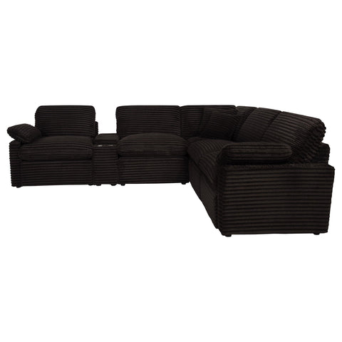 Weston 6-piece Modular Power Reclining Sectional Chocolate Brown