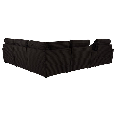 Weston 6-piece Modular Power Reclining Sectional Chocolate Brown