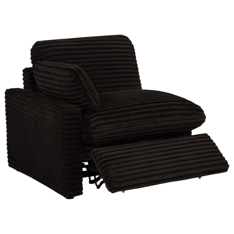 Weston Modular Power Loveseat Chocolate Brown