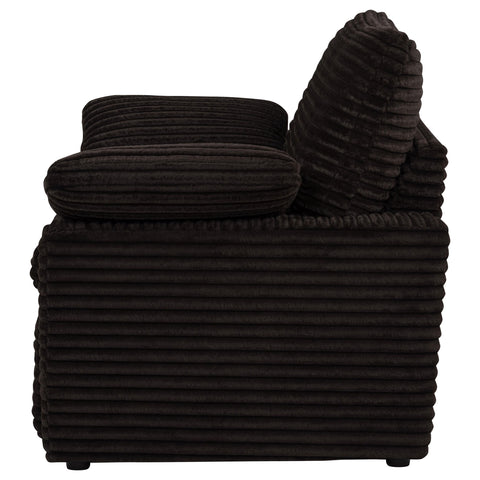 Weston Upholstered Power Recliner Chair Chocolate Brown