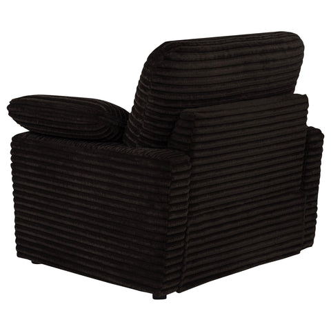 Weston Upholstered Power Recliner Chair Chocolate Brown