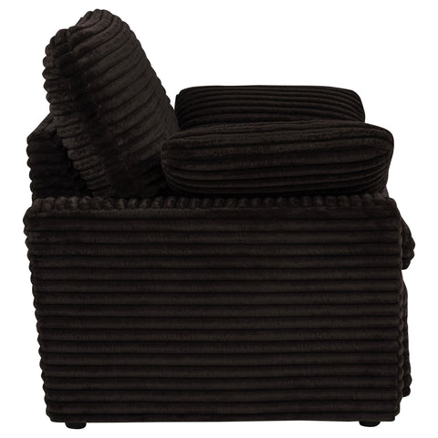 Weston Upholstered Power Recliner Chair Chocolate Brown