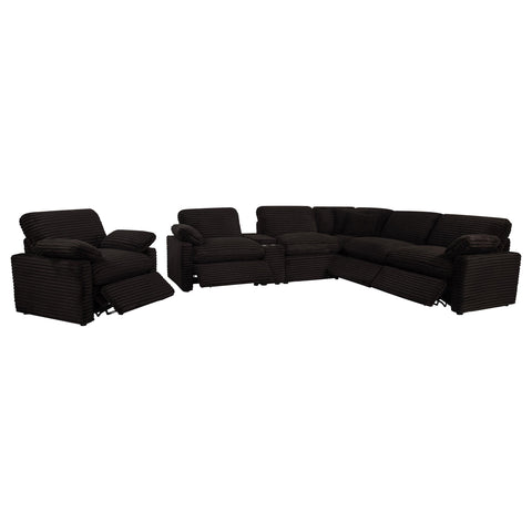 Weston Upholstered Power Recliner Chair Chocolate Brown