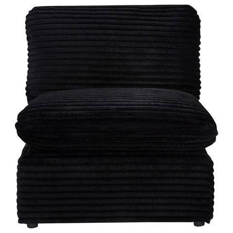 Weston Modular Armless Chair Black