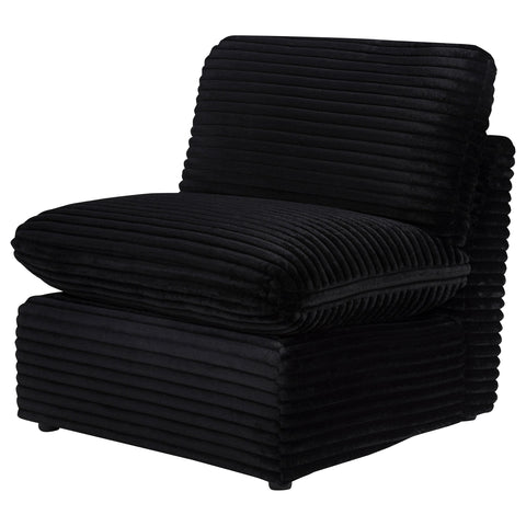 Weston Modular Armless Chair Black