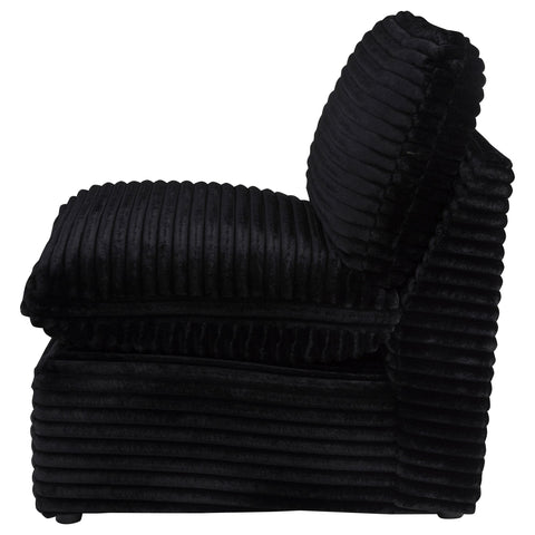 Weston Modular Armless Chair Black