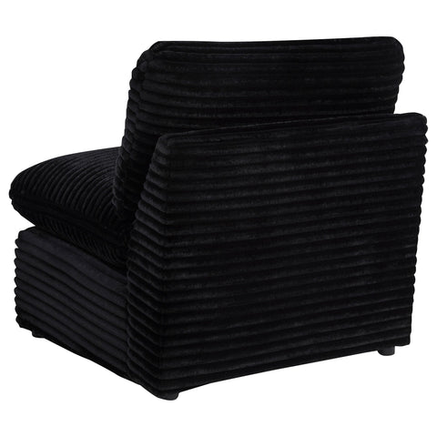Weston Modular Armless Chair Black