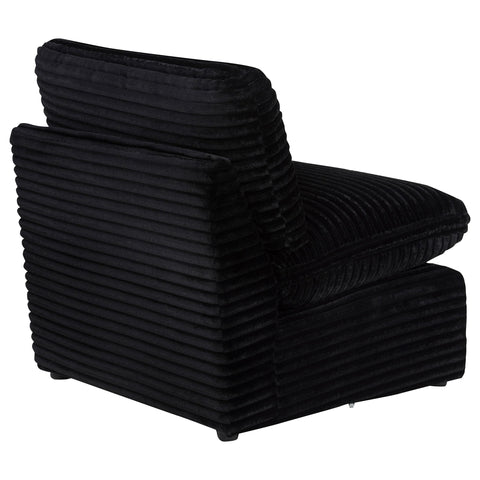 Weston Modular Armless Chair Black