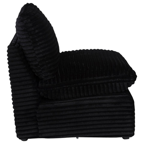 Weston Modular Armless Chair Black