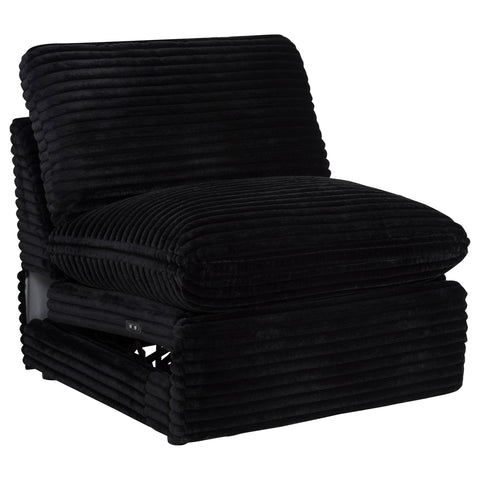 Weston Modular Power Armless Recliner Black