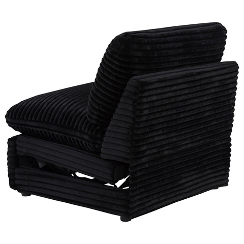 Weston Modular Power Armless Recliner Black