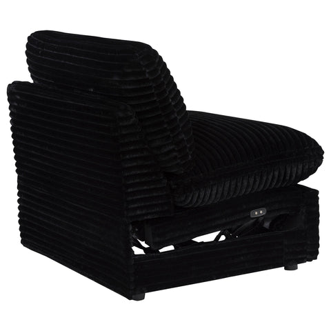 Weston Modular Power Armless Recliner Black