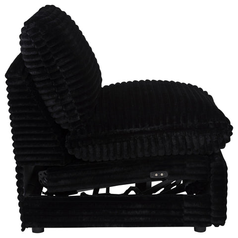 Weston Modular Power Armless Recliner Black