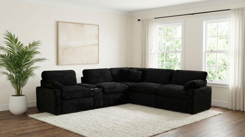 Weston Modular Power Armless Recliner Black