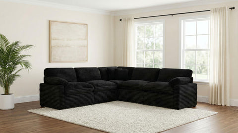 Weston Modular Corner Chair Black