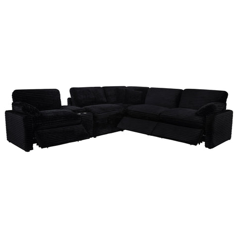 Weston 6-piece Modular Power Reclining Sectional Black