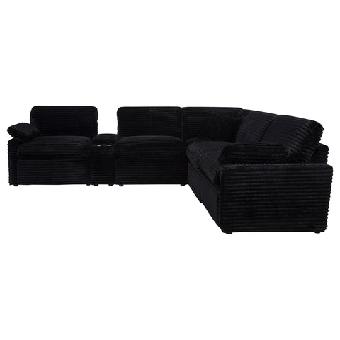 Weston 6-piece Modular Power Reclining Sectional Black