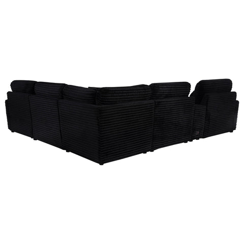 Weston 6-piece Modular Power Reclining Sectional Black