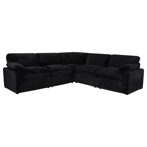 Weston 5-piece Modular Power Reclining Sectional Black