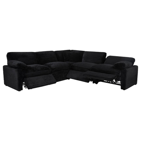 Weston 5-piece Modular Power Reclining Sectional Black