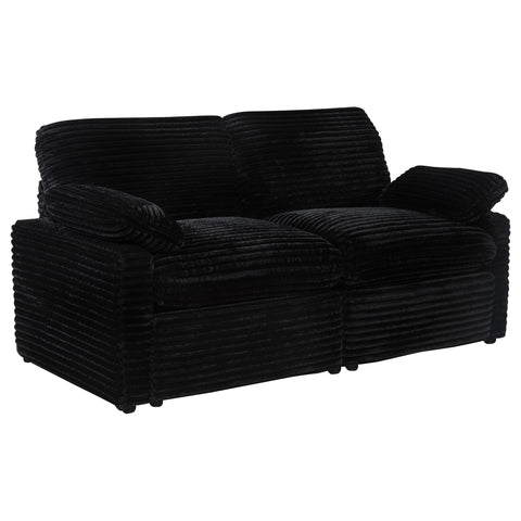 Weston Modular Power Loveseat Black