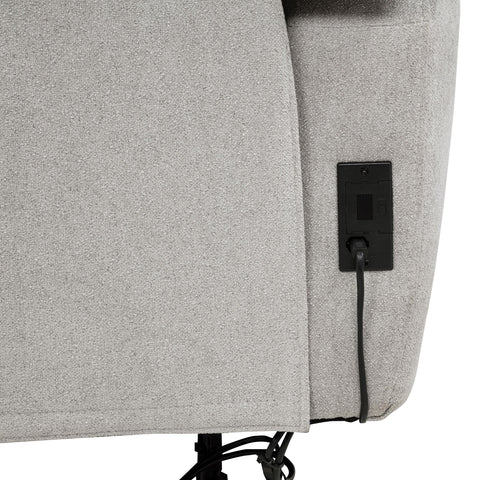 Tasca 2-piece Chenille Power Reclining Sofa Set Dove Grey
