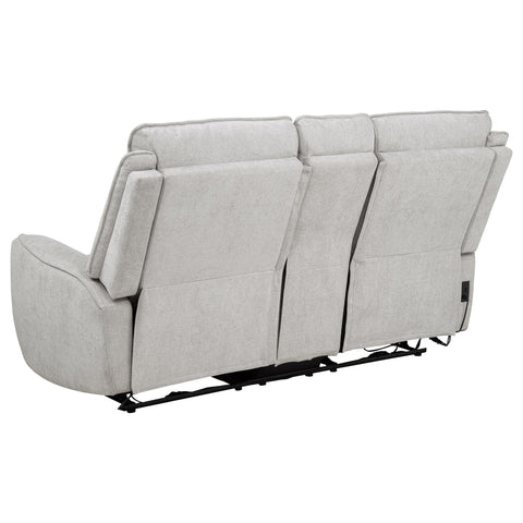 Tasca Chenille Upholstered Power Reclining Loveseat Dove Grey