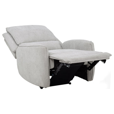Tasca Chenille Upholstered Power Recliner Dove Grey