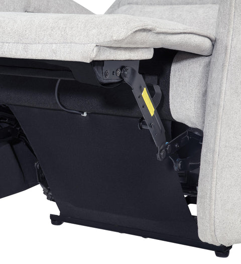Tasca Chenille Upholstered Power Recliner Dove Grey