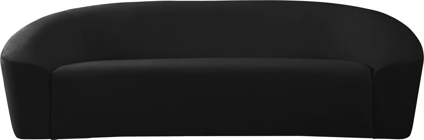 desiree black velvet sofa s