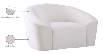 Desiree Cream Velvet Chair C