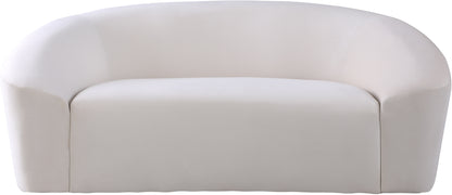 Desiree Cream Velvet Loveseat L