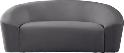 Desiree Grey Velvet Loveseat L