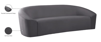 Desiree Grey Velvet Sofa S