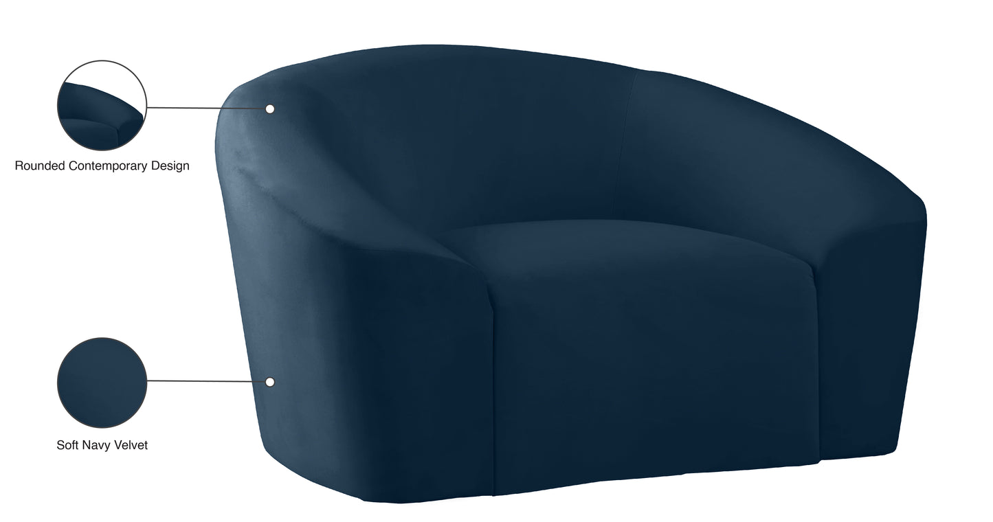 desiree navy velvet chair c