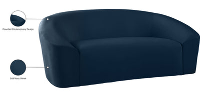 Desiree Navy Velvet Loveseat L