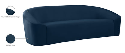 Desiree Navy Velvet Sofa S