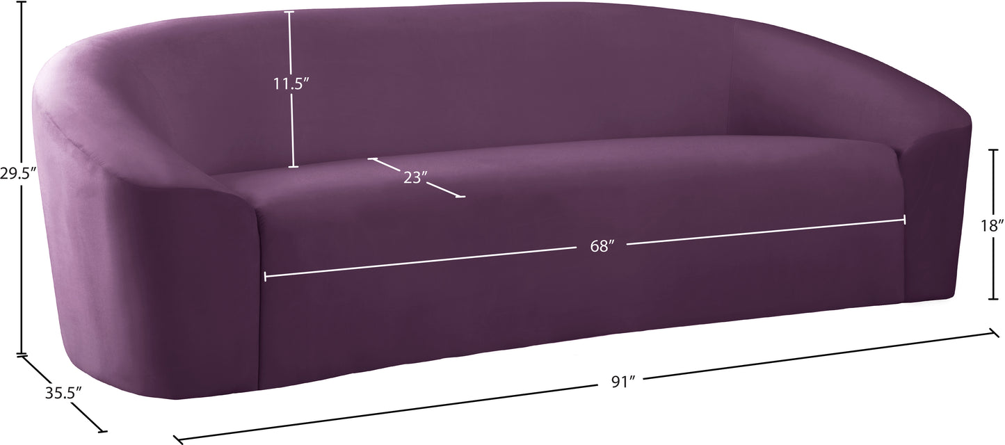 desiree purple velvet sofa s