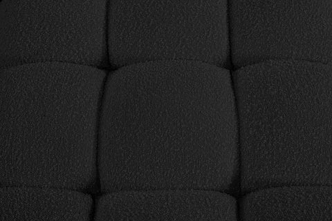 Niya Black Boucle Fabric Ottoman Ott