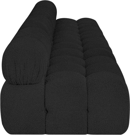 Niya Black Boucle Fabric Modular Sofa S136B