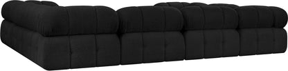 Niya Black Boucle Fabric Modular Sectional Sec8A