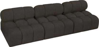 Niya Brown Boucle Fabric Modular Sofa S102B