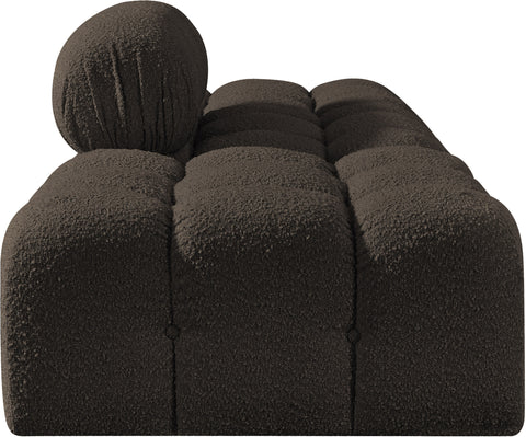 Darcy 102" Brown Boucle Fabric Upholstered Sofa, 3-Piece (Style 2)