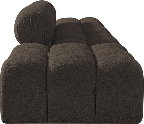Darcy 136" Brown Boucle Fabric Upholstered Sofa, 4-Piece (Style 2)