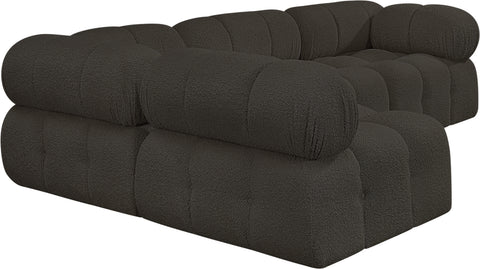 Niya Brown Boucle Fabric Modular Sectional Sec4A